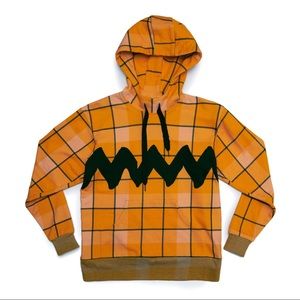 New JCRT The Blockhead Plaid Sweatshirt Peanuts